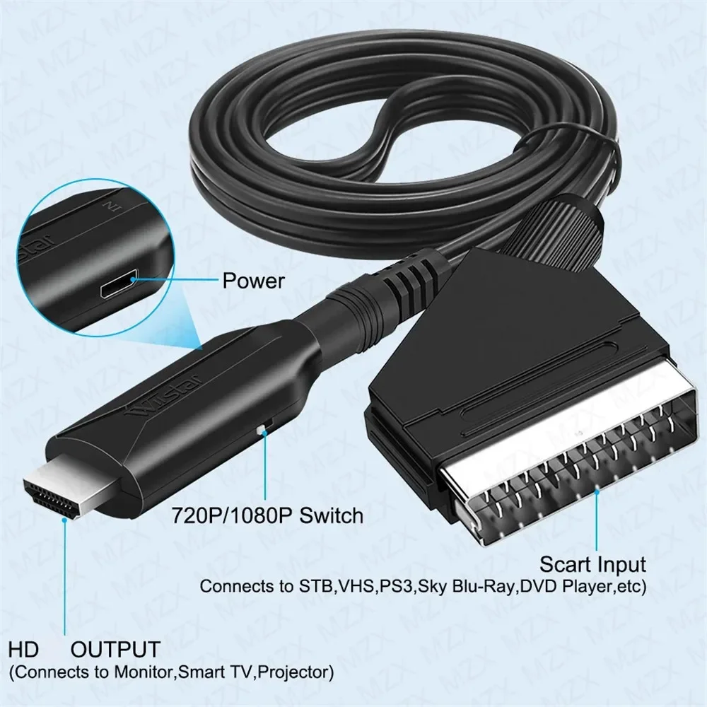 Convertidor de cable de Scart  - Scart To Hdmi reseña y precio