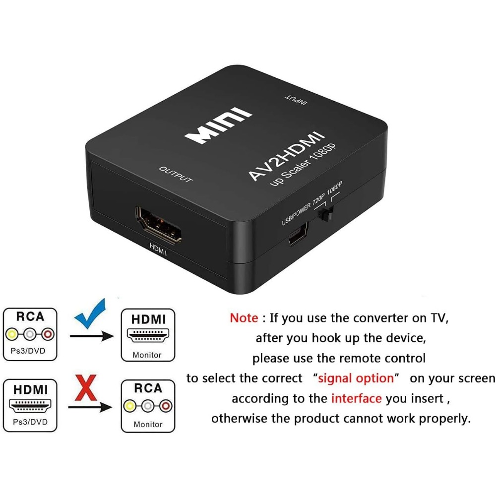 Convertidor de RCA AV a HDMI 1 - Retro Gaming N64 reseña y precio